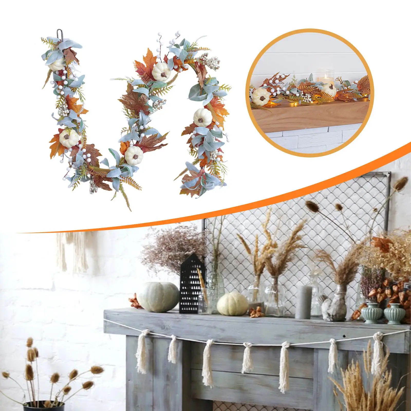 Artificial Fall Decoration Garland Harvest Festival Decoration Home Decor