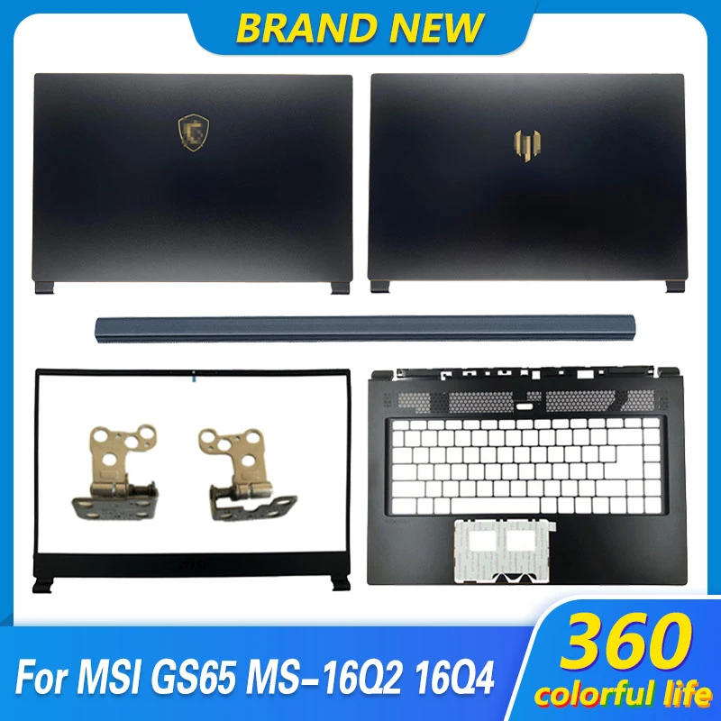 New Laptop LCD Back Cover/Front Bezel/Hinges/Hinge Cover/Palmrest/Bottom Case For MSI GS65 MS-16Q2 16Q4 Top Case Lower Cover 17 inch laptop sleeve