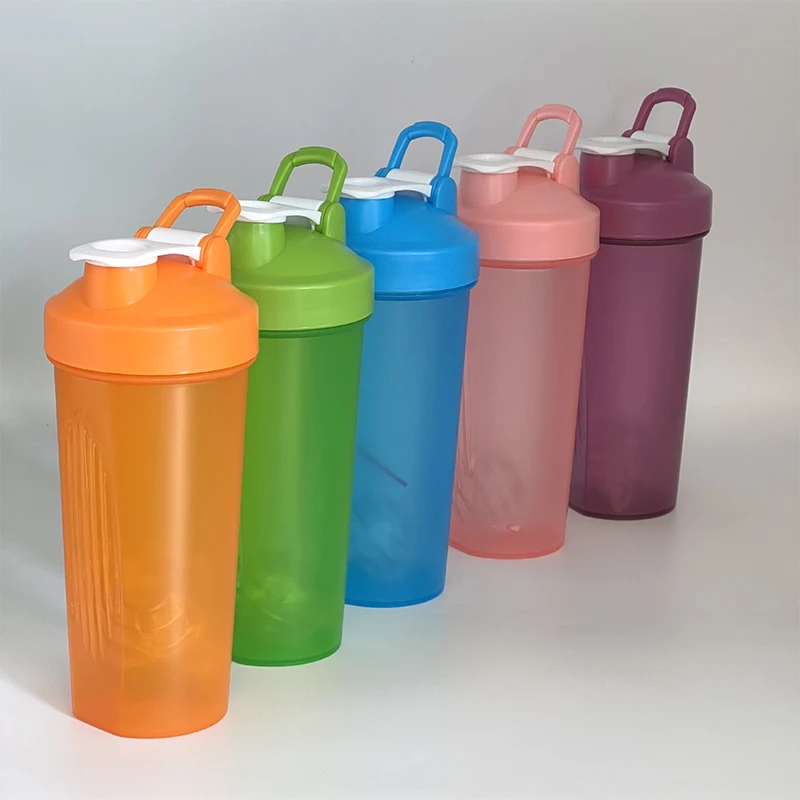 

1pc 600ml Protein Shaker Bottle Protein Powder Shake Cup for Gym Ffitness Shaker Scale Portable Water Bottle Slushy Cup