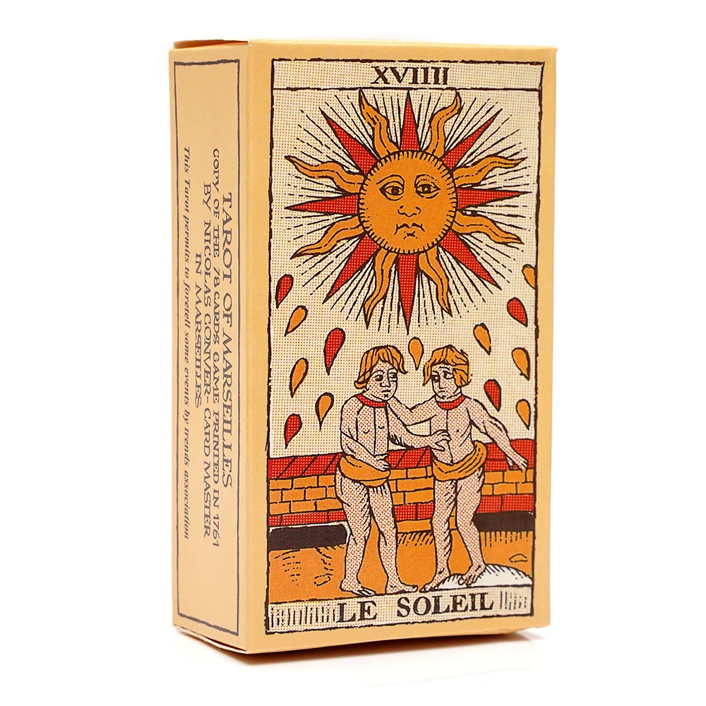 French Tarot de Marseille 78 Card Deck with Instruction Booklet