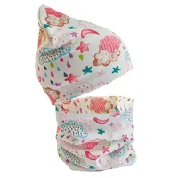 2pcs Cartoon Kids Scarf Hat Sets Girl Baby Hat Autumn Winter Baby Hat for Boys Newborn Infant Children Beanies Cap Scarf 5