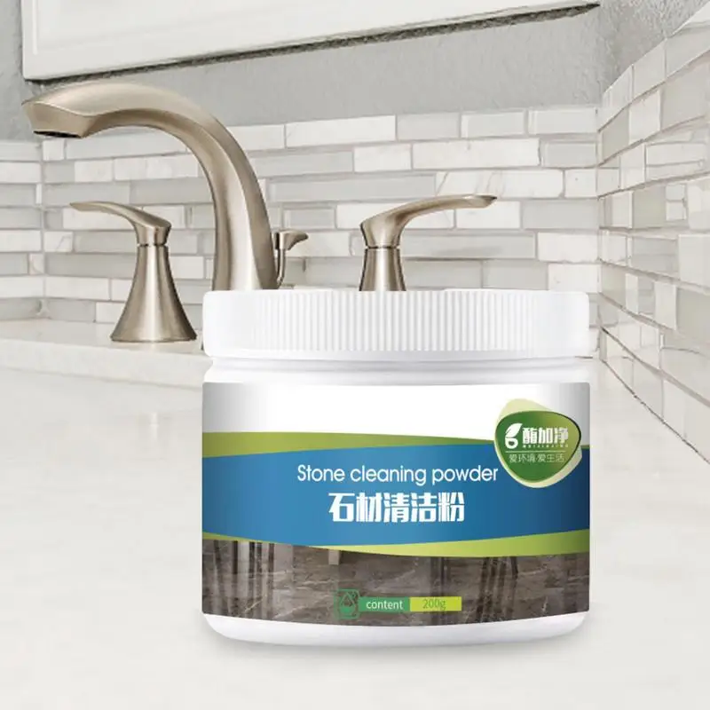 

Stone Stain Remover Granite Quartz Marble Tile Stubborn Stains Cleaning Powder Household Cleaning Tools For Grease Grime Stains
