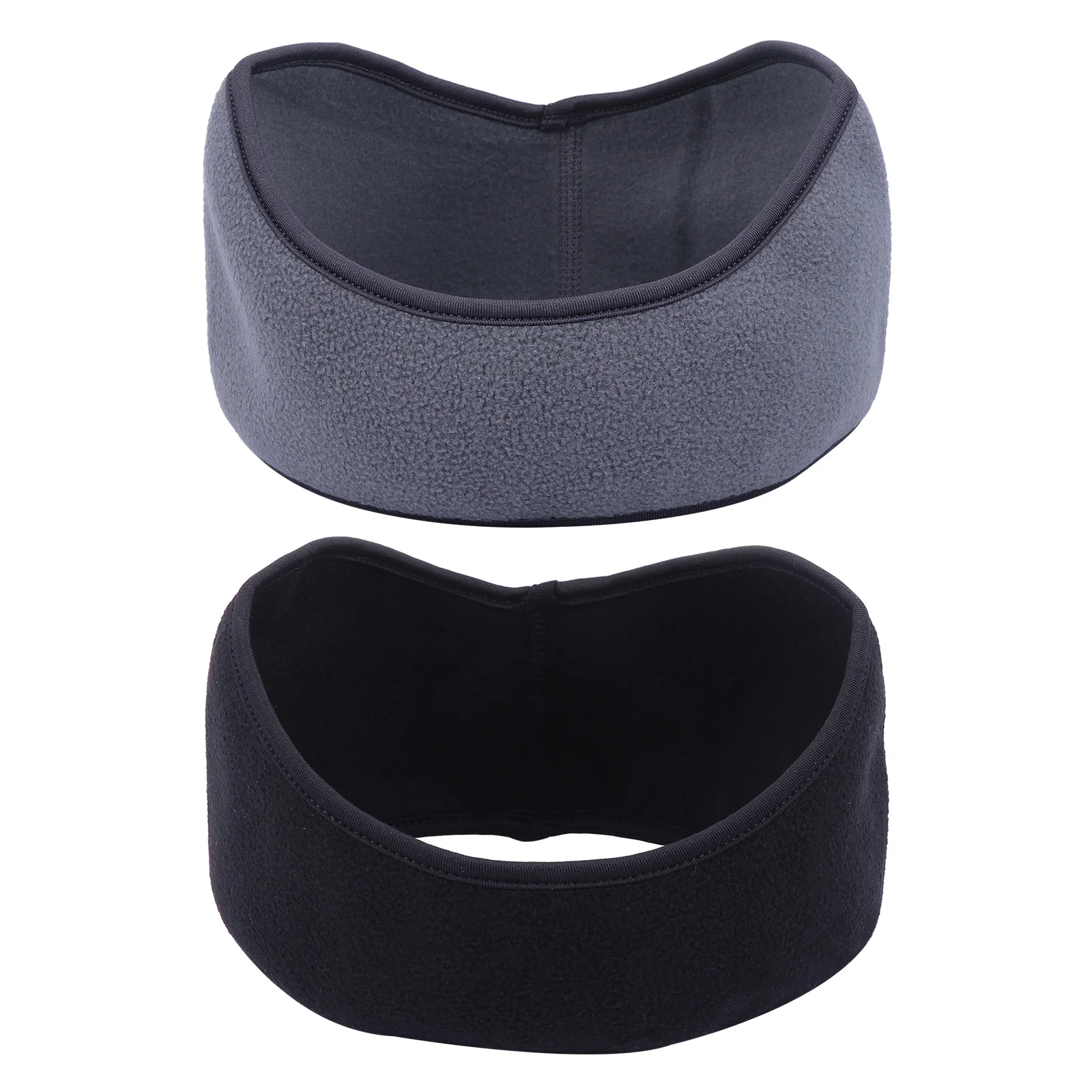 

2 Pcs Ear Protection Headband Strap Hair Protective Universal Muffs Stretchy Headbands Covered Polar Fleece Men Women Women's