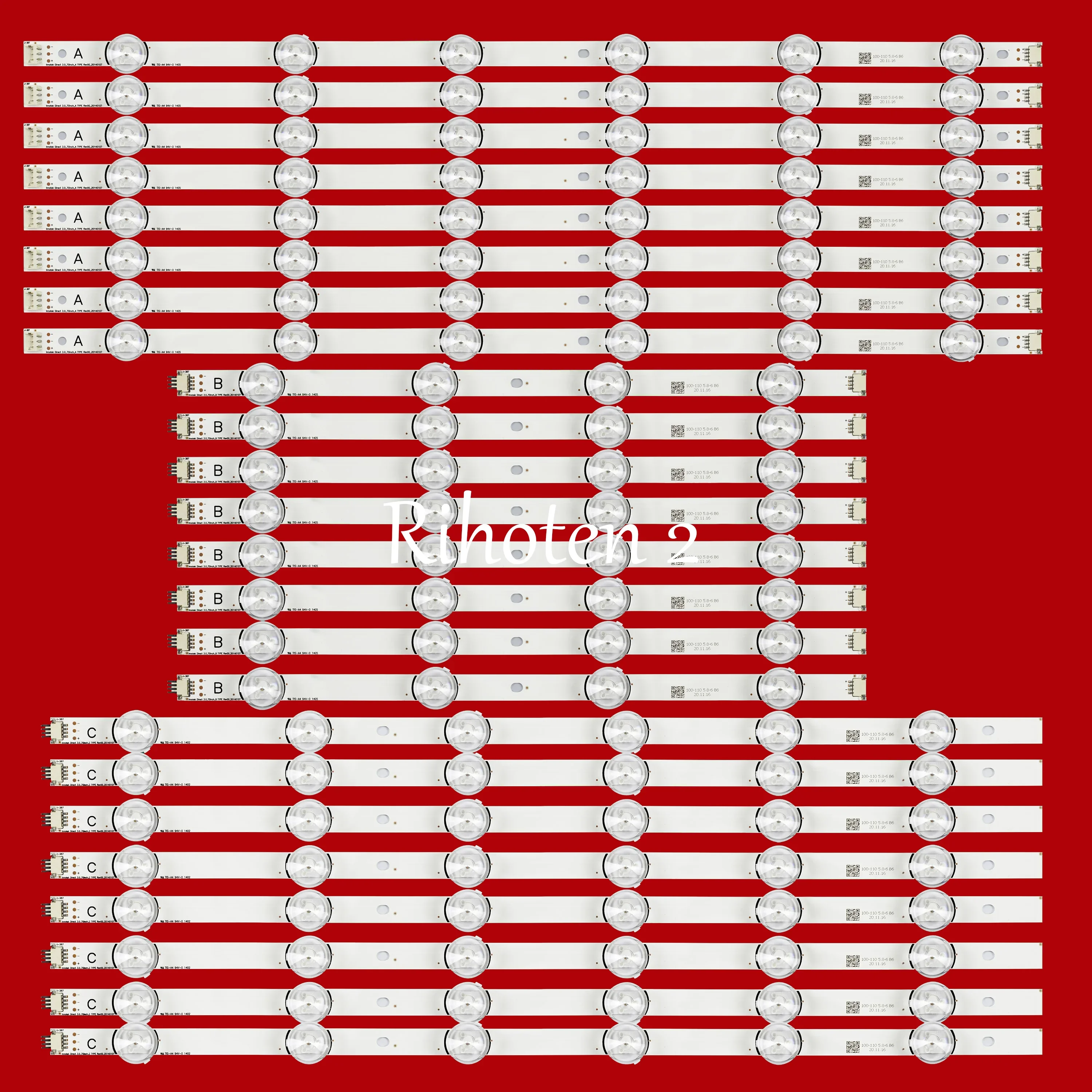 LED Backlight strip For DRT 3.0 70" TV 70LB650 70lb720t 70LB7100 70LB650V lnnotek Direct 3.0_70inch HC700CUF-VHHD2-11XX