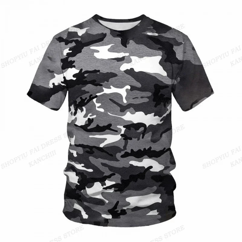 

Summer Camo T-shirt Camouflage 3D Print Tshirt Men Fashion O-Neck Short Sleeve Tshirt Outdoors T Shirt Kids Tops Tee Fitness