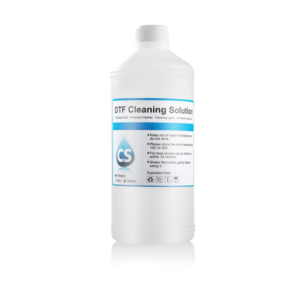 DTF Ink Cleaning Solution 1000ML Cleaner Liquid For Direct Transfer Film Ink Printhead Clean For Epson/HP/Canon/Brother Printer inkjet printer cleaning kit printer cleaner dtf ink remover