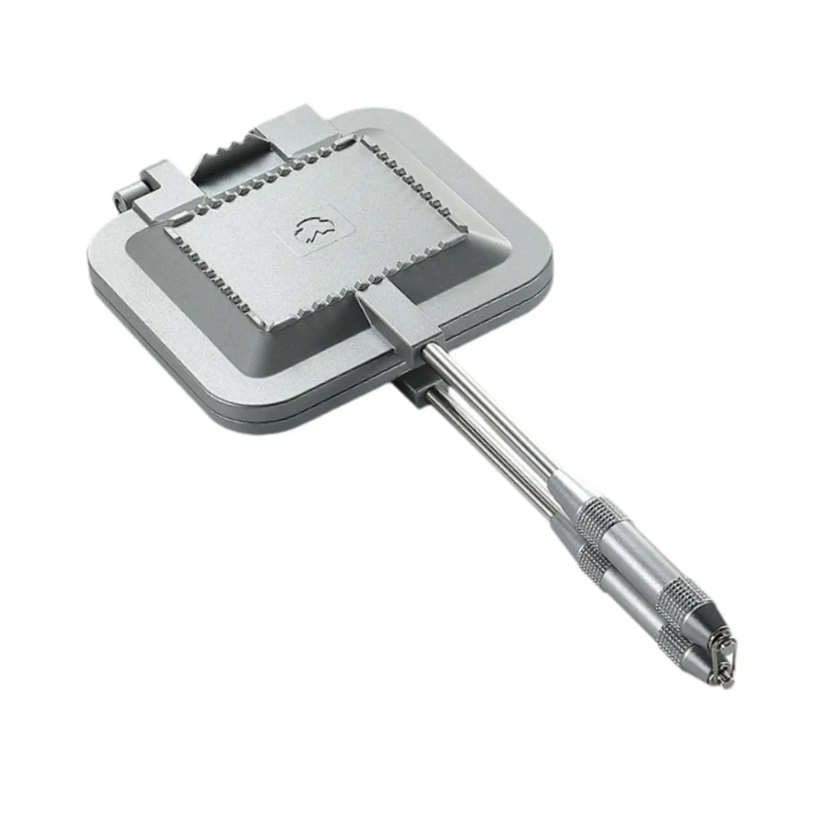Sandwich Maker Grill Aluminum Flip Pan Portable Sandwich Hand Toaster Frying Pan for Outdoor Party Omelets Pancakes Frittatas 3