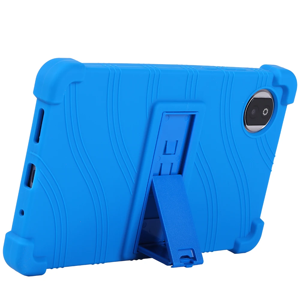 Durable Soft Silicone Kids Stand Cover for 8-inch Tablets with Multiple Viewing Angles