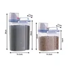 1.5/2kg Kitchen Supplies Food Storage Bucket Portable Moistureproof Storage Tank with Scale Cup Food Bucket Plastic Container 2