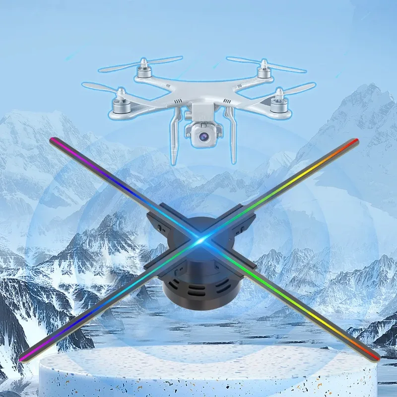 

65cm Hologram 3d Display Fan 1024*1024 Hologram Projector 3d Led Display Hologram with 4 Blades