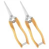2 Pcs Stainless Steel Garden Pruning Shears Ergonomic Handles Neat Cutting Scientific Angle Rust Proof Easy 4