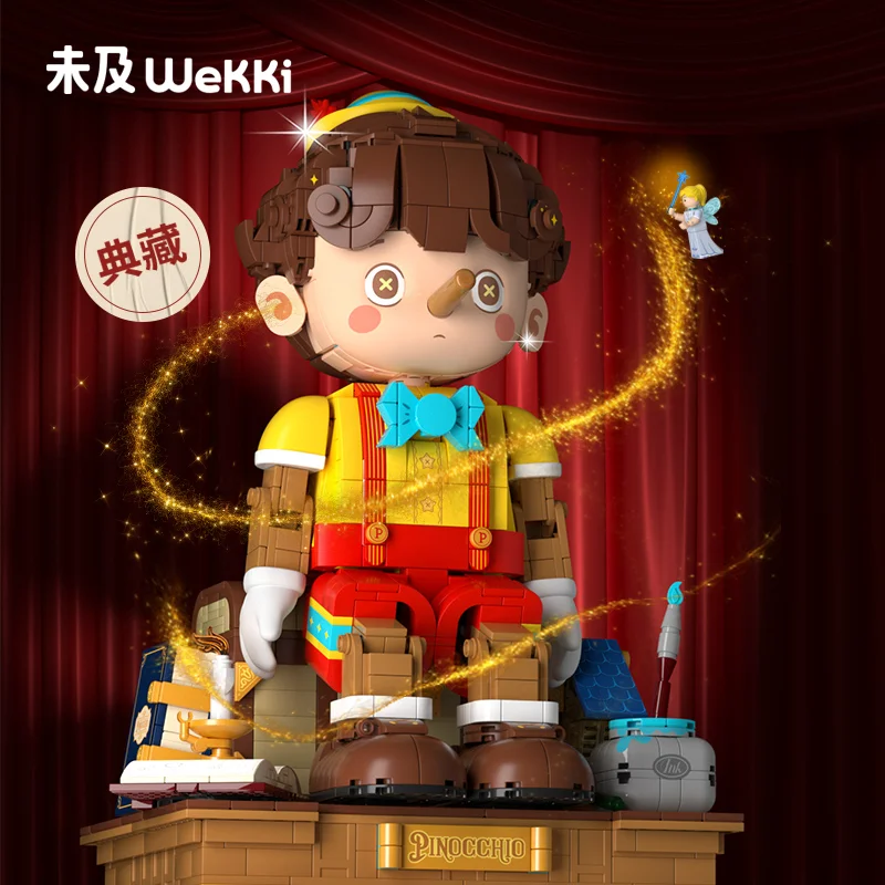 

Disney Fairy Tale Dolls Building Block 1913pcs Assembly Toys Puppet Pinocchio Marionette Anime Figure Birthday Xmas Gifts