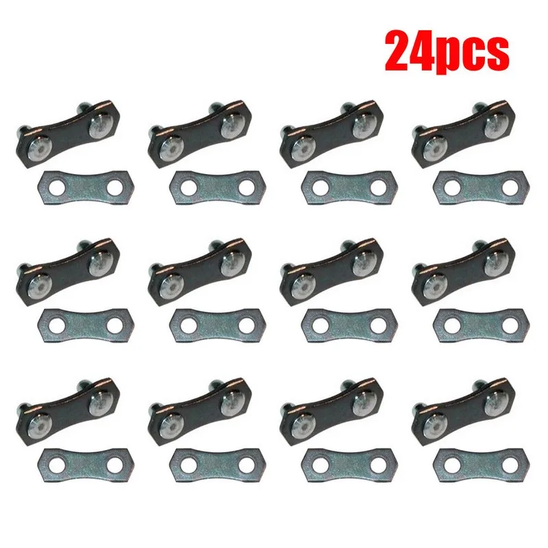 24pcs 3/8LP Pitch-.050 Gauge Chainsaw Chain Link Connector Repair Preset Strap For Chainsaw Preset Strap Practical Garden Tool chainsaw chain
