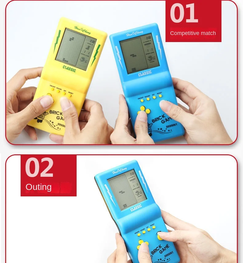 Handheld Russian Blocks Retro Gaming Console Nostalgic Gift Toy_voghion.com