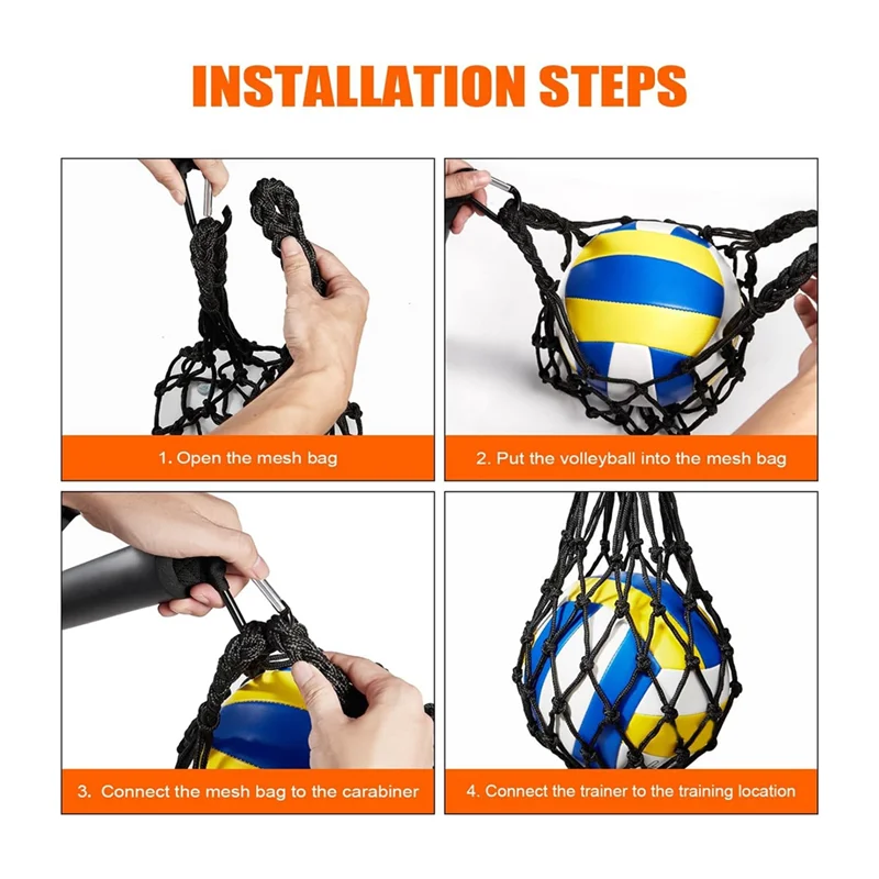 ELOS-Volleyball Spike Trainer, Serving Trainer Volleyball Attack Trainer, Self-Training Volleyball Resistance Band