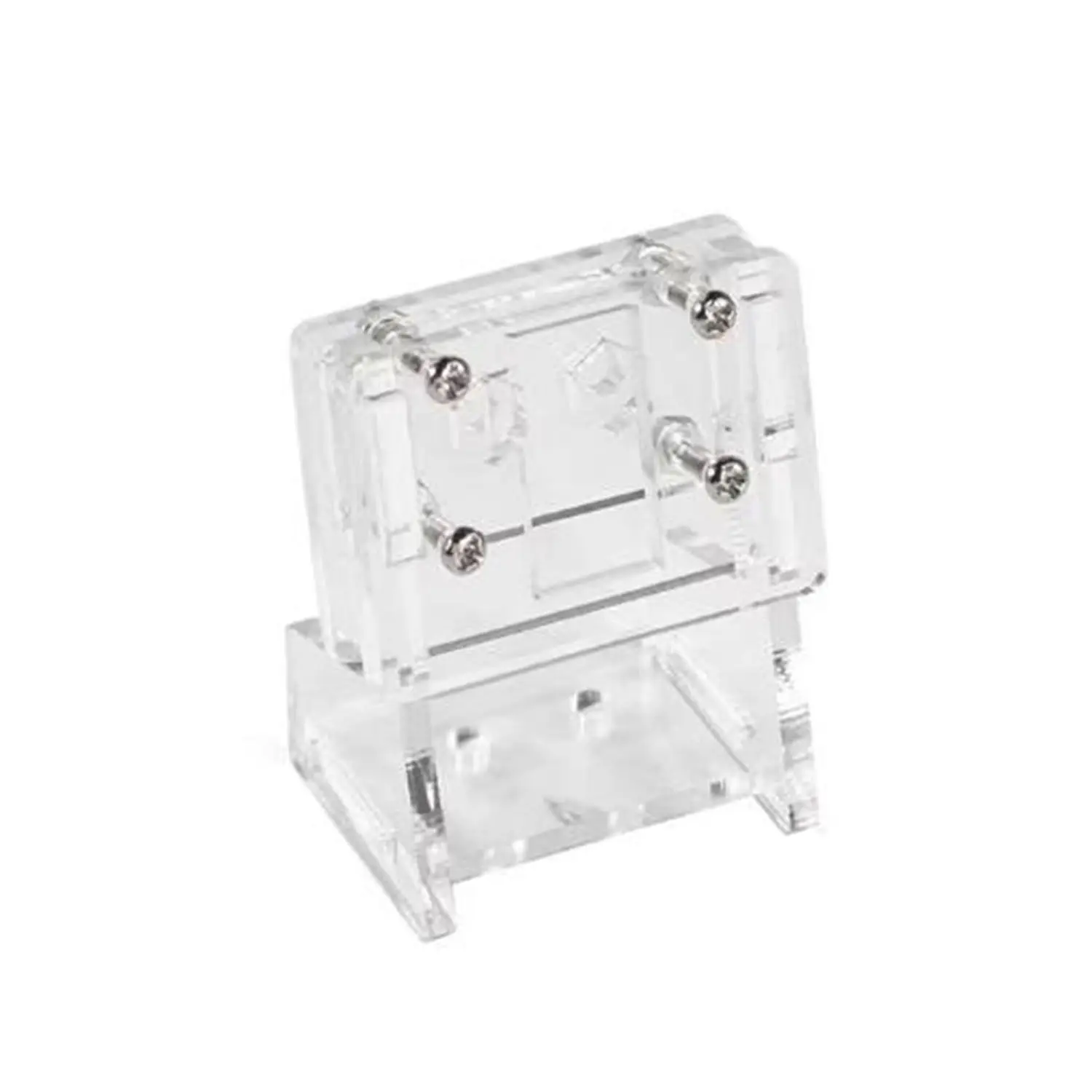 Transparent Acrylic Raspberry Pi Case with Large Cooling Fan and Camera Bracket Support