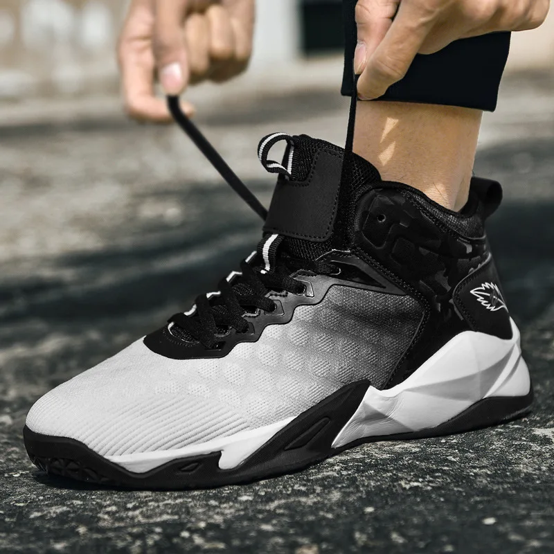2023 New Men's Shoes Basketball Shoes Fashion Mesh Breathable Sports Shoes Youth Student Training Shoes Men's Running Shoes