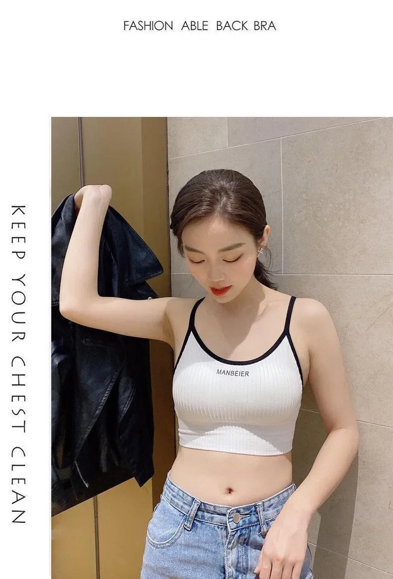 Description Picture 3 of itemSports Bra for Women Gym Sexy Crop Top Bra Women Cotton Underwear Soft Comfort Tube Tops Female Brassiere Tops for Girls Bra Top