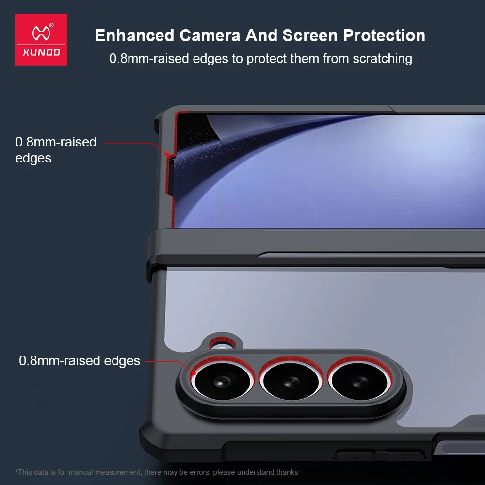 Enhanced Shockproof Clear Protective Case for Samsung Galaxy Z Fold Series by Xundd