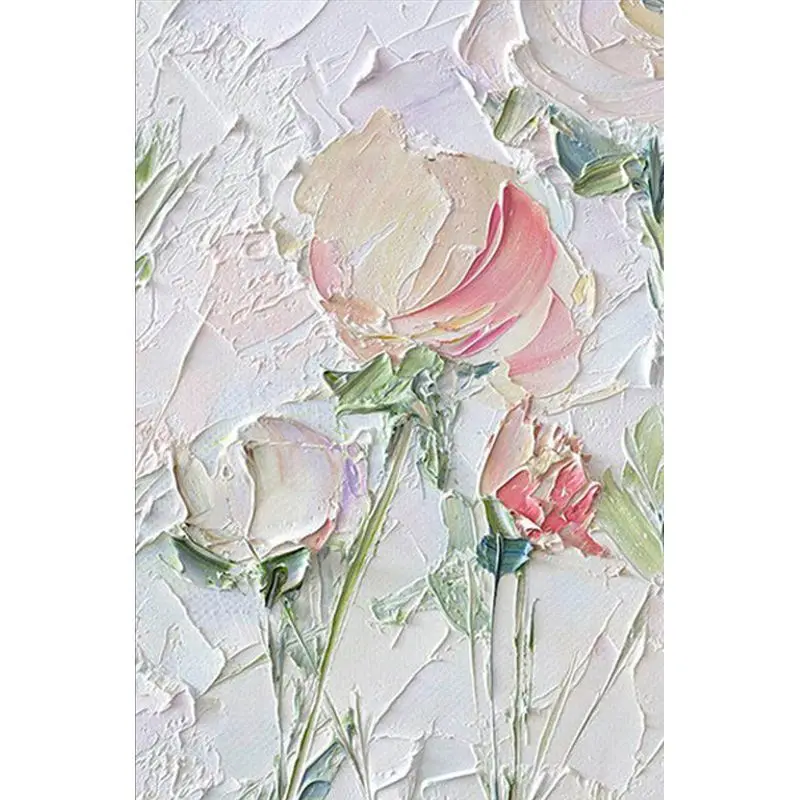 アクリル画 Gatyztory-アクリル絵の具番号60*120cm,花の絵,大サイズ