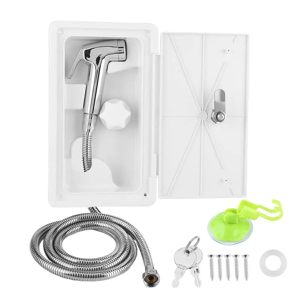 

Инструмент для душа RV, внешняя душевая коробка, Премиум ABS для мотоцикла, Аксессуары для морской лодки