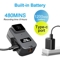 2K Mini Pocket Camera 1080P HD Waterproof Outdoor Sports Camera 8 Hour Recording Cycling Diving Motorcycle Action Body Cam 6