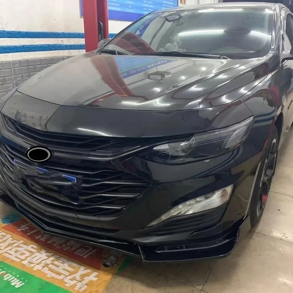 For Chevrolet Malibu XL 2016-2021 Front Bumper Lip Spoiler Lower Blade Splitter Combat Front Shovel Body Exterior Refit Kit