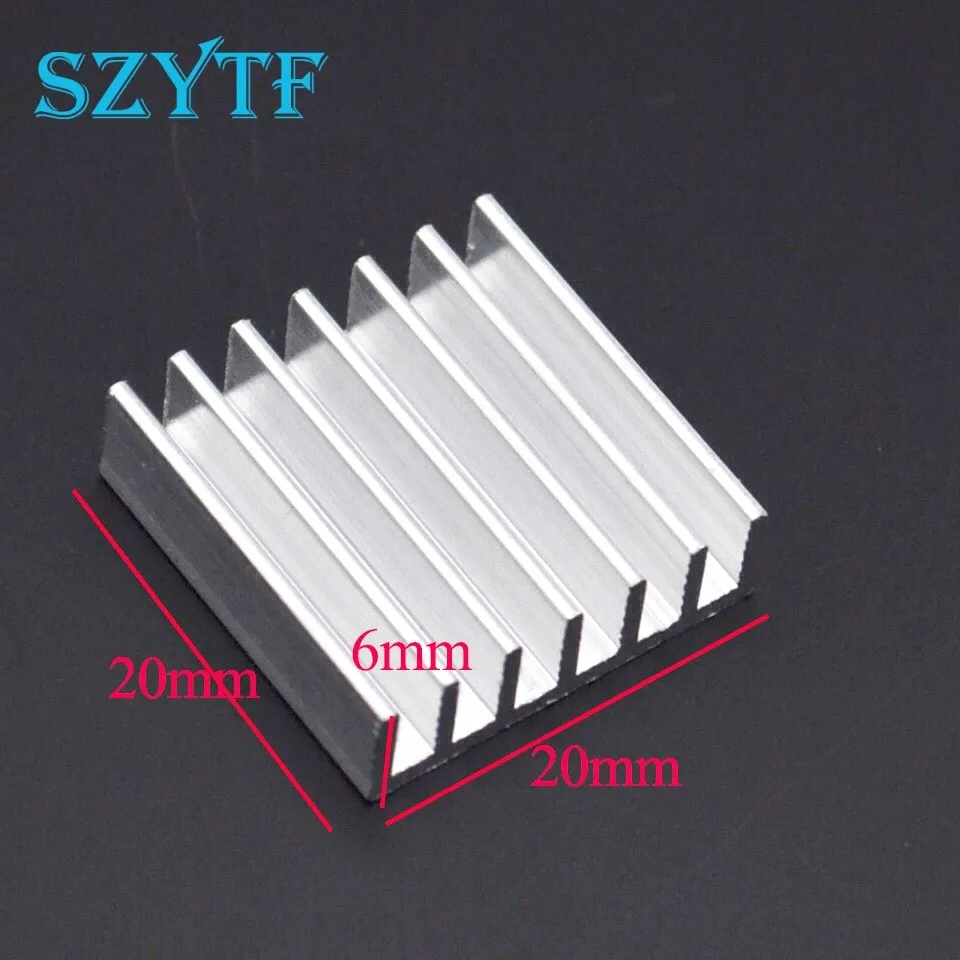 

50pcs Heat sink 20*20*6MM (silver) high-quality radiator