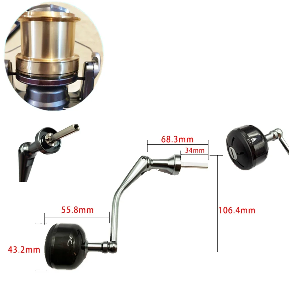 Power Handle for SHIMANO Activecast Cast Reel Spinner Fishing Wheel Improved Maneuverability