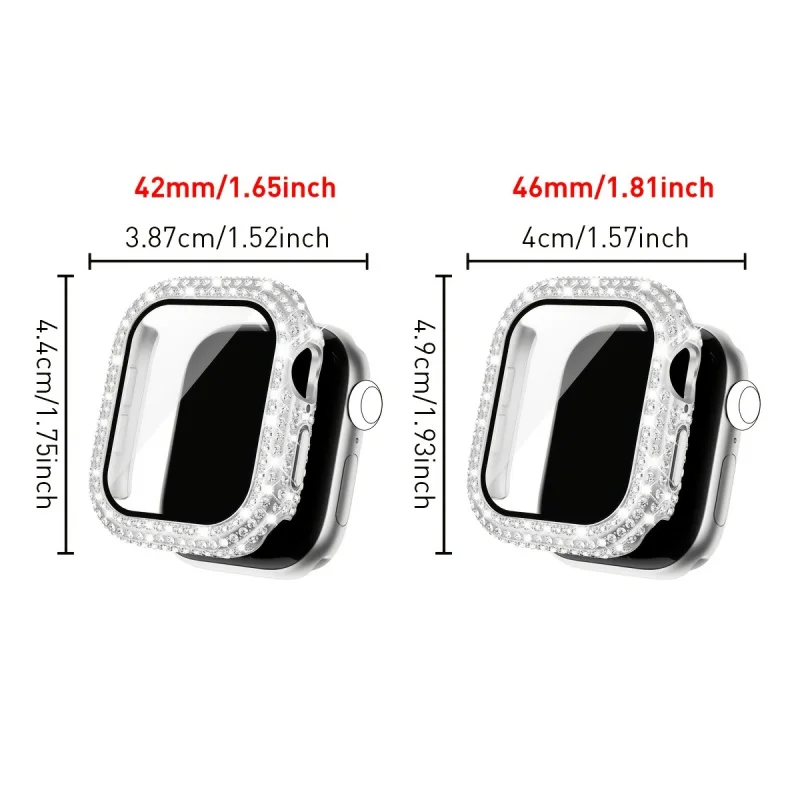 Premium Tempered Glass Protective Apple Watch Case