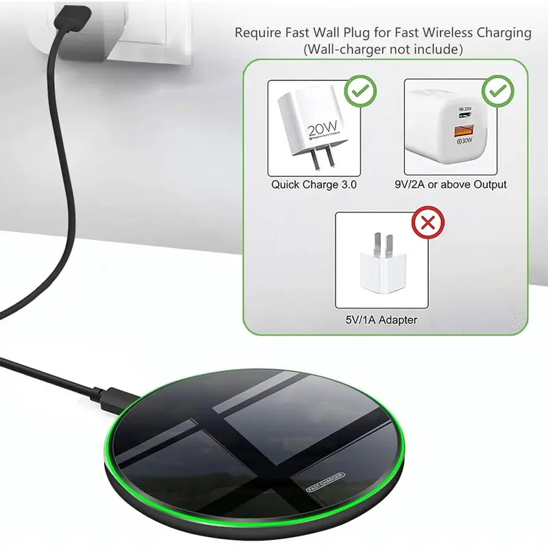 30W Wireless Charger Pad for iPhone 17 16 15 14 13 12 11 Samsung Xiaomi Phone Chargers Induction Fast Charging Dock Station - Image 3