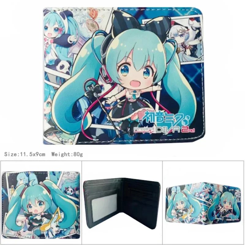 Portafoglio in pelle PU Hatsune Miku Kawaii - immagine 2