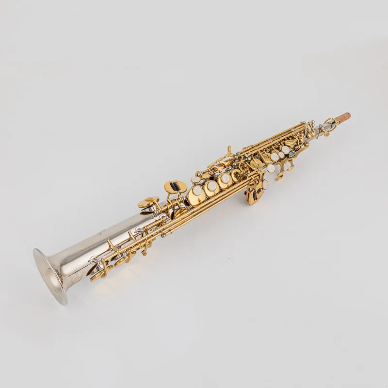 Jupiter JSS1100SG Soprano Saxophone Silvering Gold Key With Case Sax