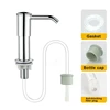 Upgraded Kitchen Sink Soap Dispenser Extended Tube Pump Dispenser Sink Countertop installation for Detergent and Hand Sanitizer 6