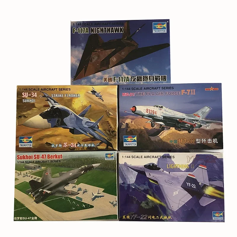 1/ 144 Assemblare Fighter Plastic Model Kit Building Set Cina Russia Usa Military Aircraft Mini Sand Table Toy