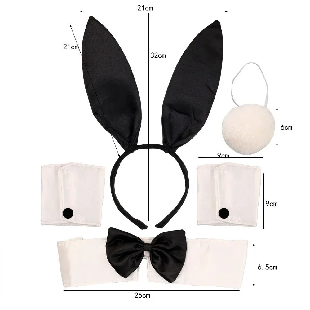 Set Accessori Coniglio Rosa: Fascia Orecchie, Papillon, Guanti, Coda Peluche E Orologio Da Tasca, Perfetto Per Carnevale, Halloween E Pasqua