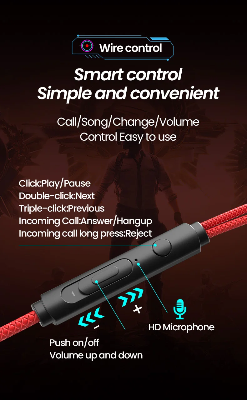 Écouteurs filaire usb-c et 3.5mm avec double microphone stéréo_voghion.com
