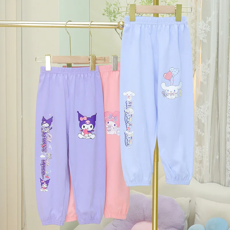 

Sanrio Cinnamoroll Kuromi My Melody Children's Casual Pants Cartoon Children's Boys' and Girls' Pants Sportswear Toddler Bottoms