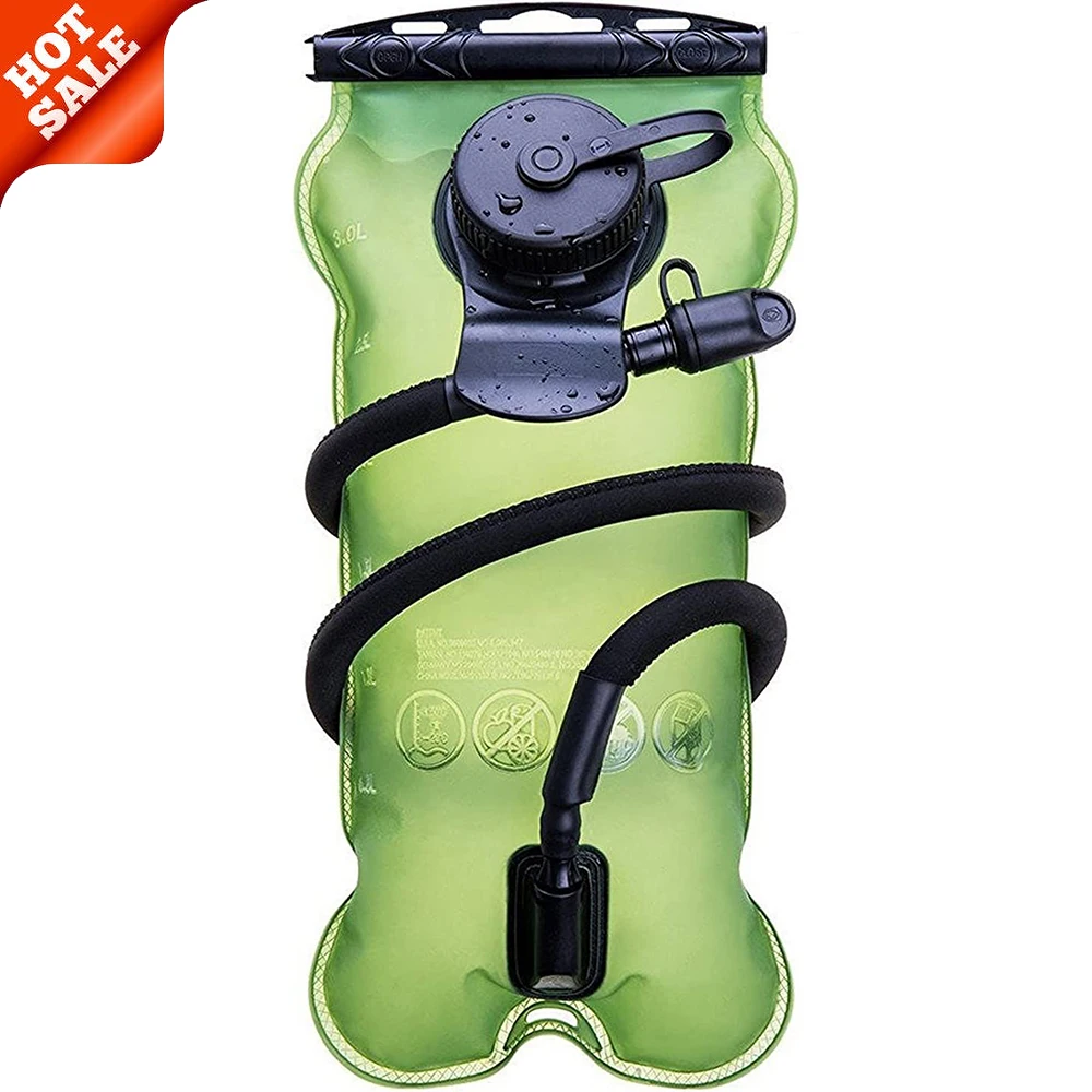 

3L Hydration Bladder Military Class Water Reservoir BPA Free Leakproof With Wide Opening Self-Locking For Outdoor Hiking Camping