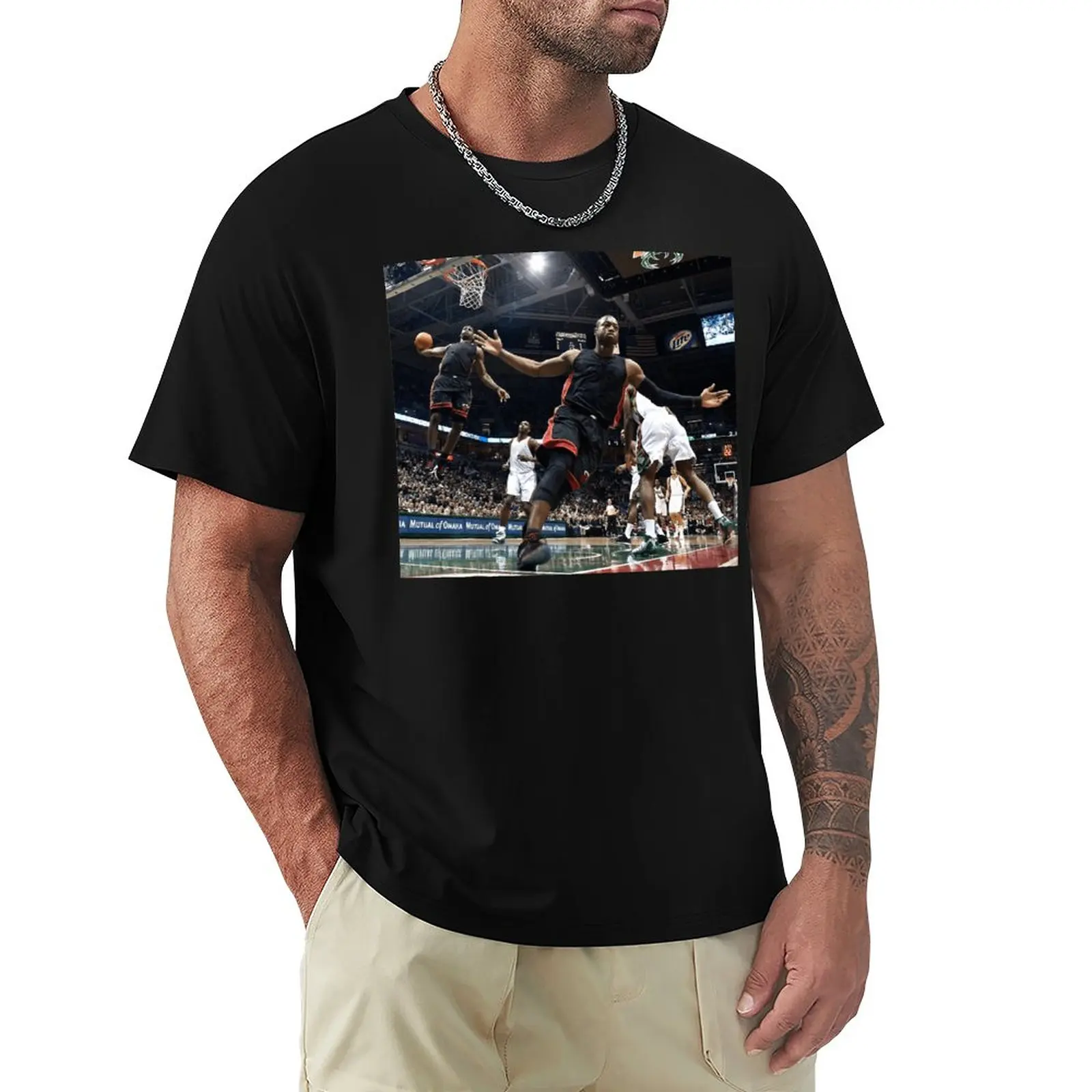 Dwyaneer E Wade D-Wade Wow 2023 Basket Stars (2) T-Shirt Fresh Move Tees Graphic Home Casual Eur Size