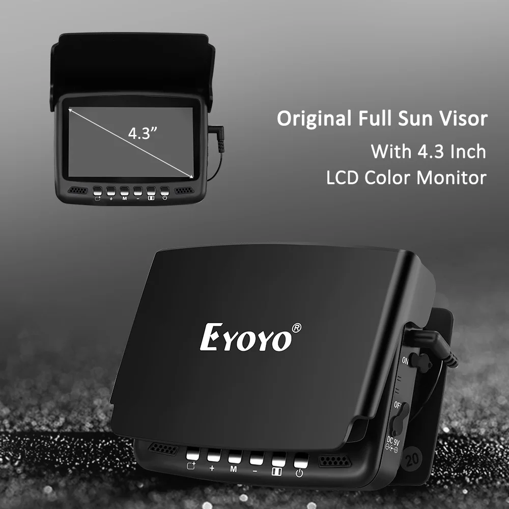 20M 1000TVL Fish Finder Underwater Ice Fishing Camera 4.3