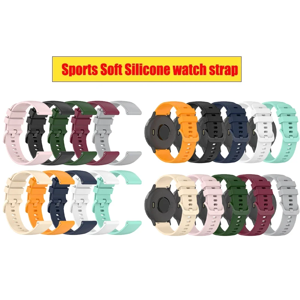 Sports Silicone Watch Strap - 20/22mm Adjustable Wristband Bracelet