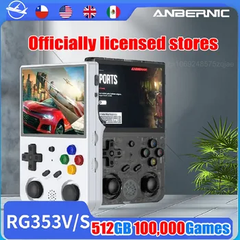 Anbernic rg353v offizieller Laden Handheld tragbare Videospiel konsolen 3,5 Zoll Android 11 Linux OS Retro-Player 512g PSP Geschenk