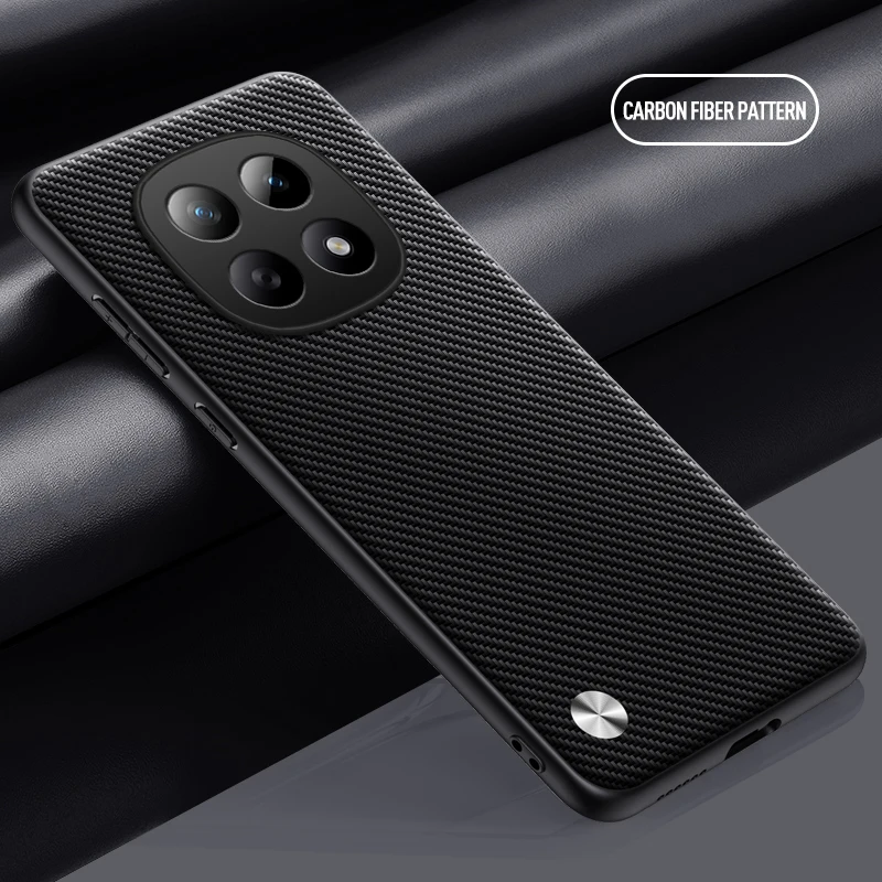 Elegant Leather TPU Shockproof Phone Case - Pure Color Cover