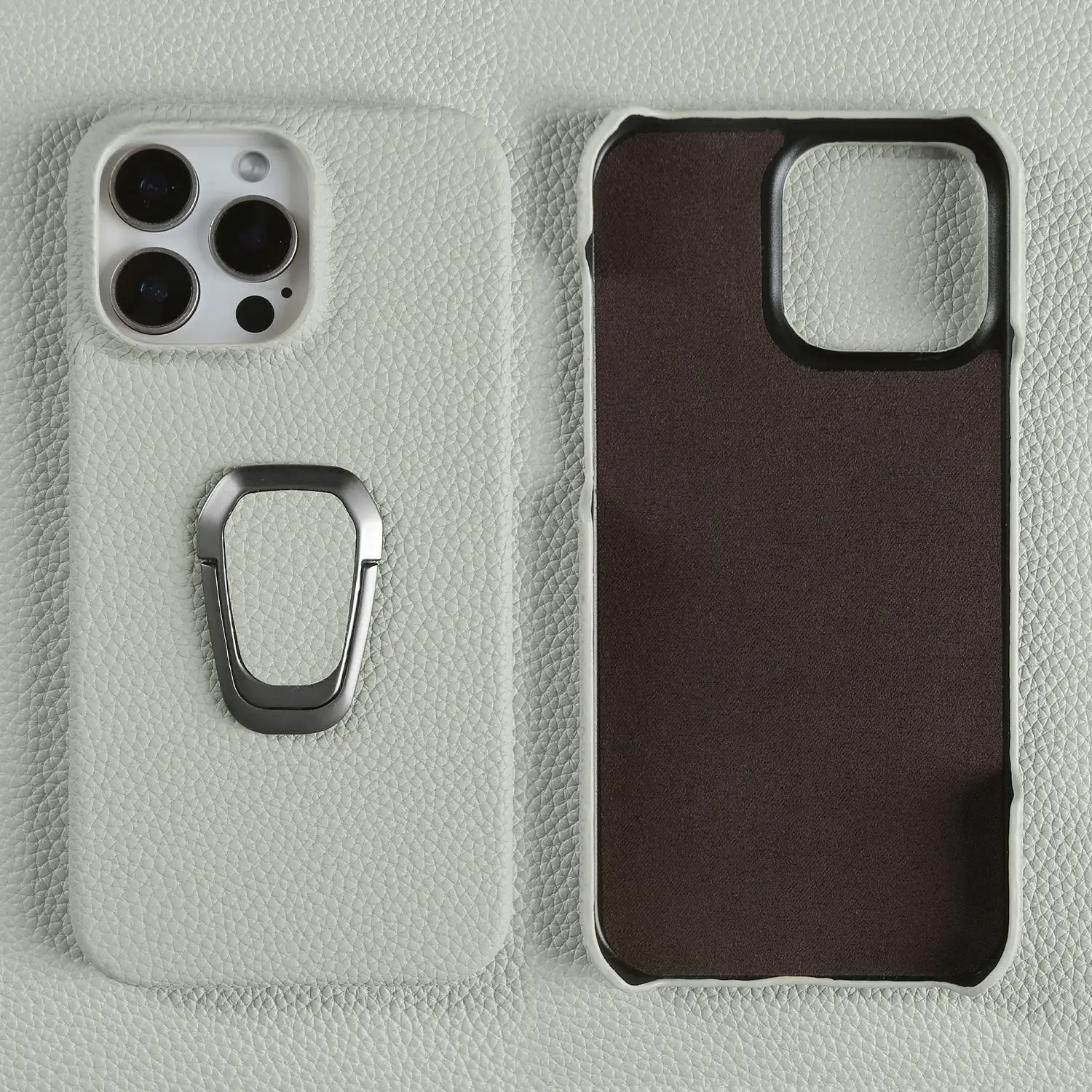 Handmade Genuine Leather Protective Phone Case with Stand Holder