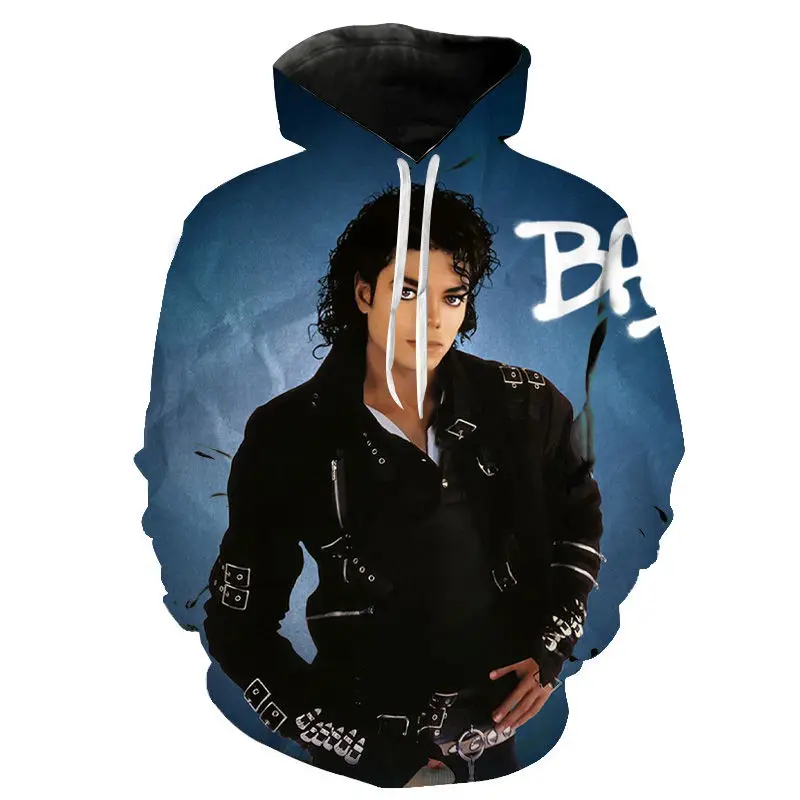 

Michael Jackson Hoodies 3D Print Sweatshirt Men Women Fashion Oversized Hoodie Hip Hop Pullover Hoody Male Coat