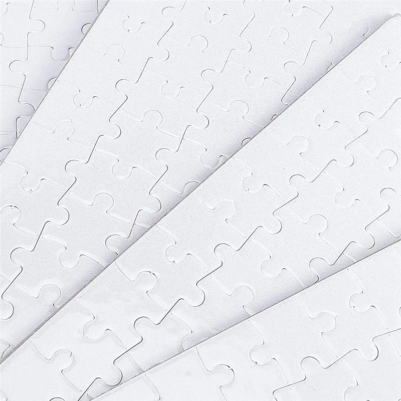 20 Sets Blank Sublimation A4 Jigsaw Puzzle with 120 Pcs DIY Heat Press Transfer Puzzle Pearl Puzzle Blank Puzzle 4