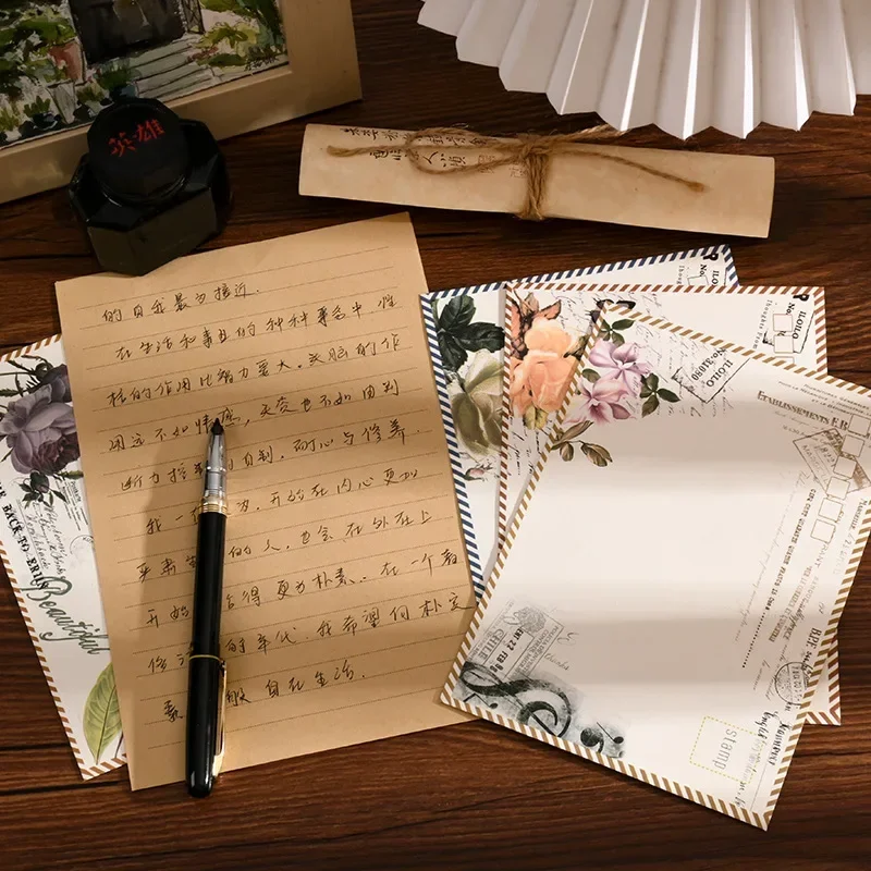 European Style Envelopes Vintage Paper Envelopes Letters Korean Stationery Wedding Party Invitation Cards Cover 8pcs/set kraft paper envelopes mailing envelopes