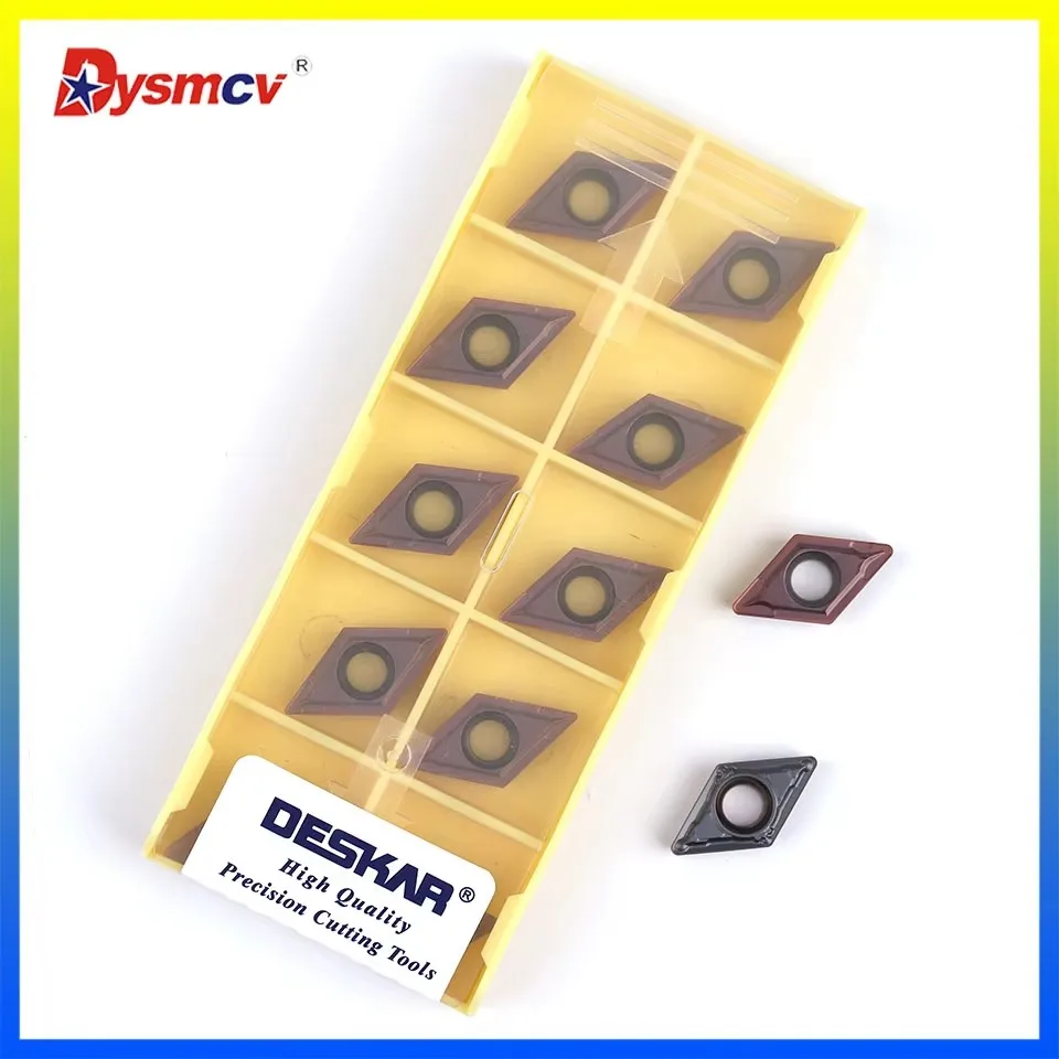 DCMT070204 DCMT070208-MV DCMT11T304 DCMT11T308 LF6018 Numerische Drehmaschinen-Wendeschneidplatte Schneidwerkzeug Edelstahlschneider