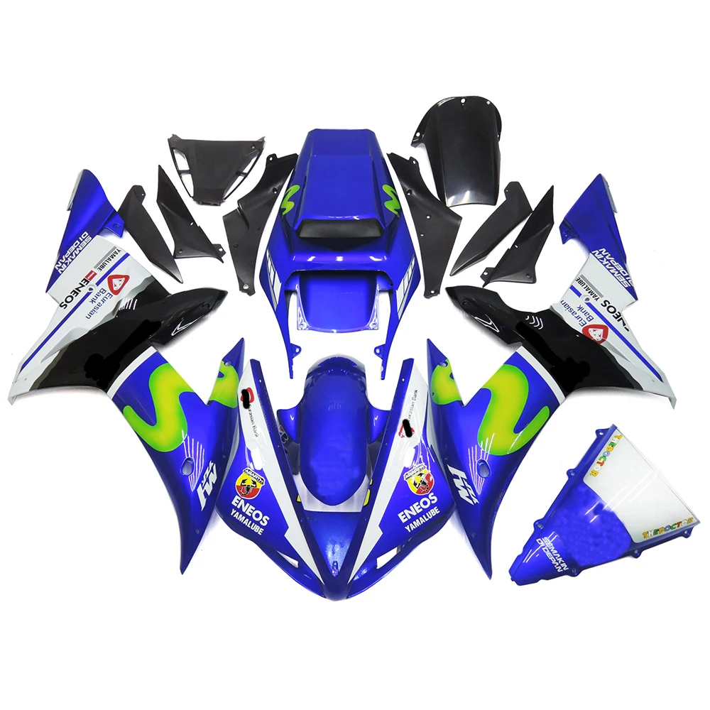 

Motorcycle Fairing Kit ABS Plastic Injection For Yamaha YZFR1 YZF-R1 YZF R1 YZF1000 2002 2003 Cover Body Bodykits Accessories